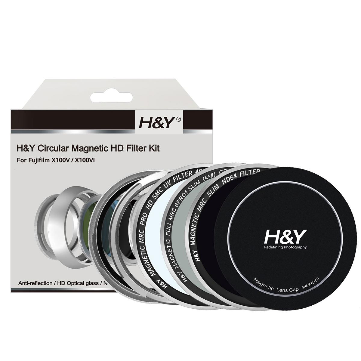 H&Y Fujifilm X100V / X100VI Filter Set silber