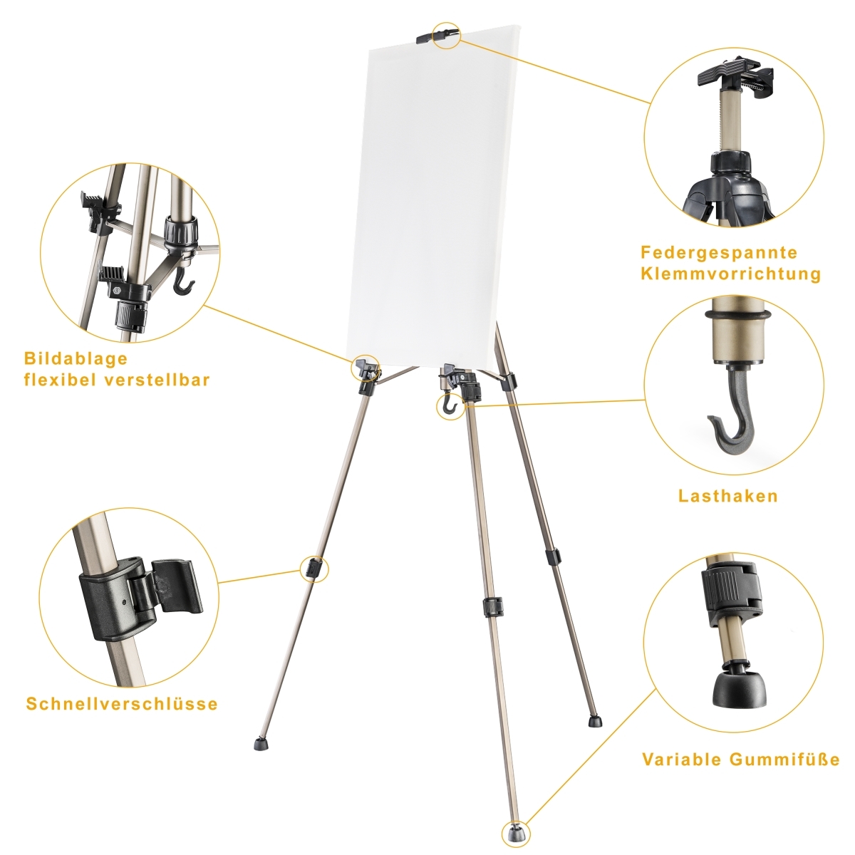 Mantona Malstaffelei, 155 cm bronze