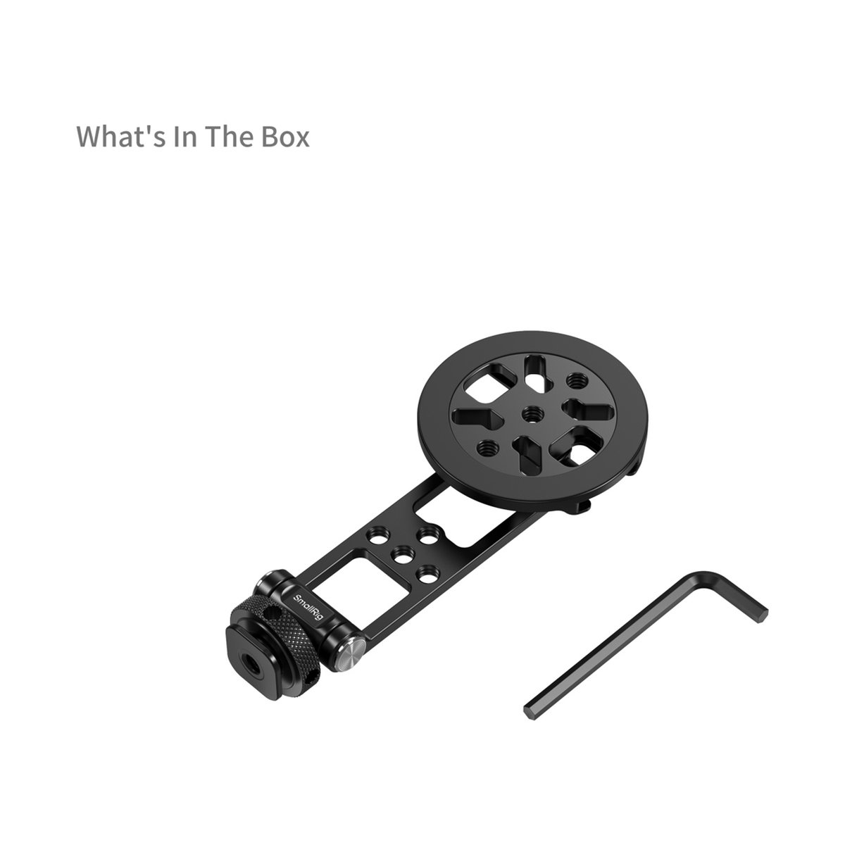 SmallRig 5156 Support with Cold Shoe Mount (for Phones) - Lieferumfang: schwarze Kamerahalterung und Inbusschlüssel