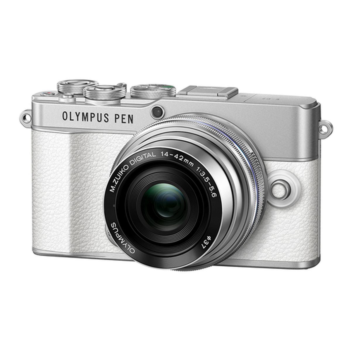 OM System PEN E-P7 Gehäuse Weiß + OM System M.Zuiko ED 14-42 mm 1:3,5-5,6 EZ Pancake Silber OM System PEN E-P7 Gehäuse Weiß + OM System M.Zuiko ED 14-42 mm 1:3,5-5,6 EZ Pancake Silber