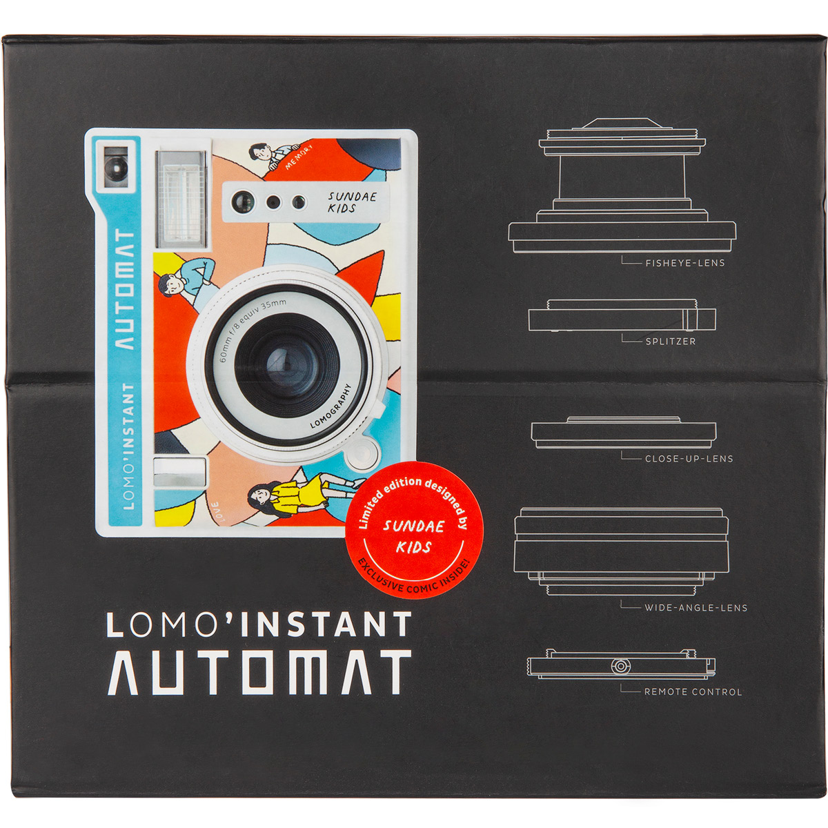 Lomography Lomo'Instant Automat Sundae Kids Kit mit Objektivaufsätzen