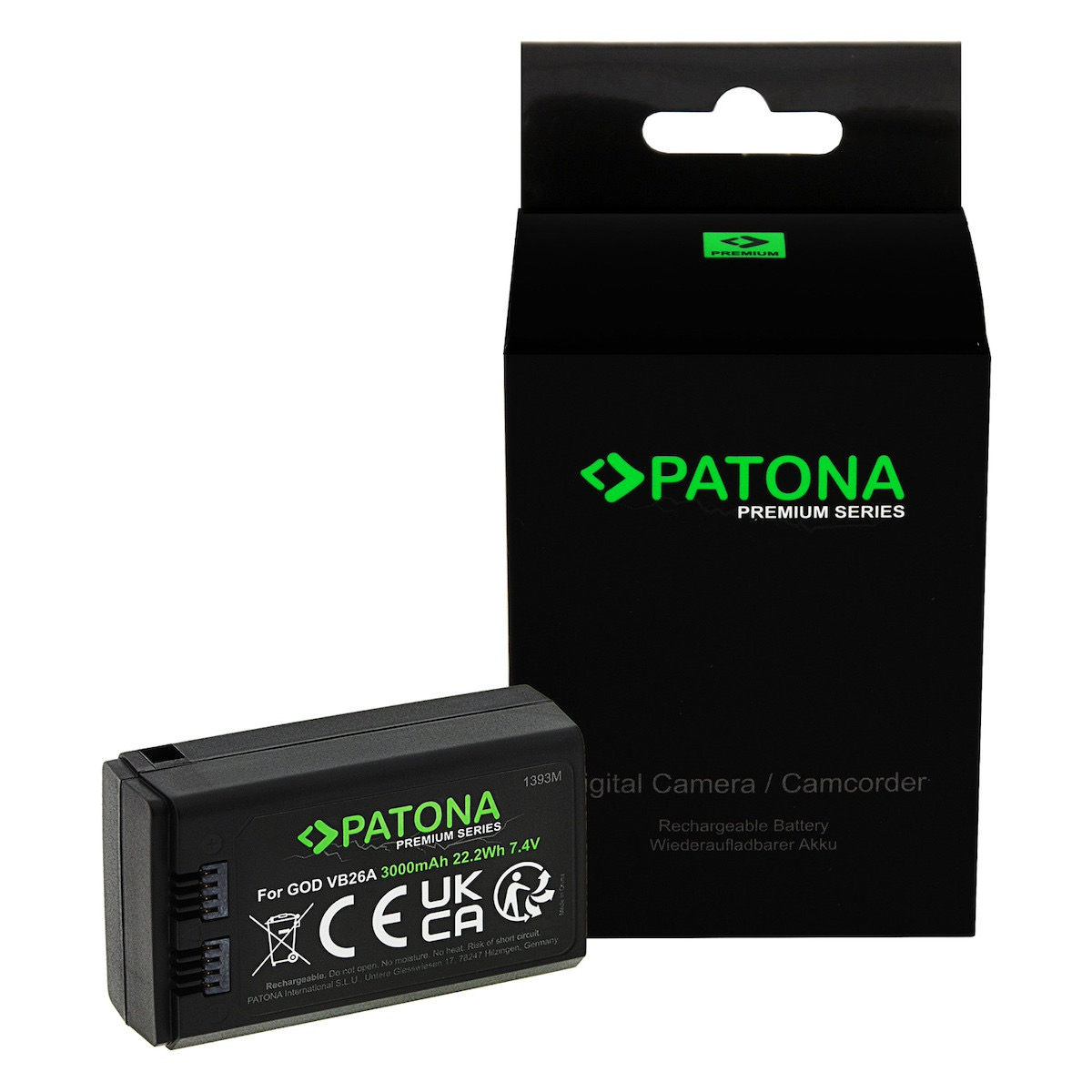 Patona Premium Akku Godox VB26 für Godox V1/V860III