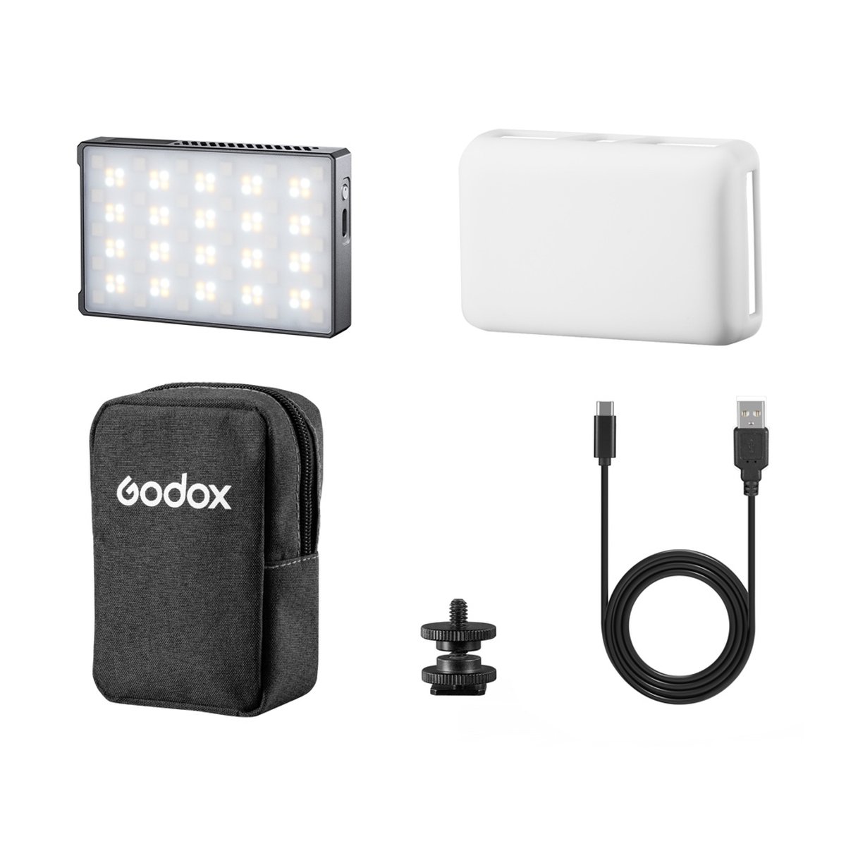 Godox C5R Mobile RGB LED light - Lieferumfang