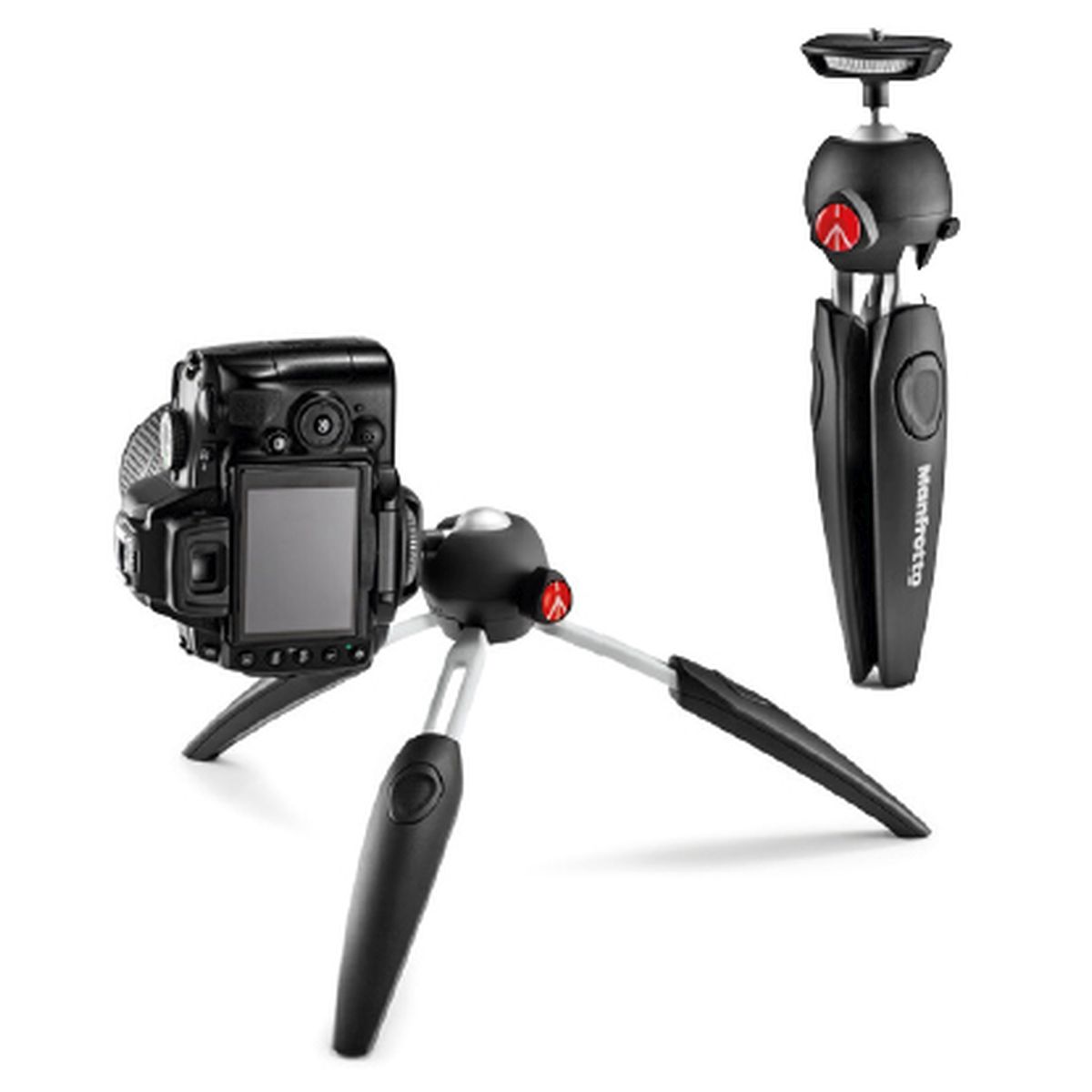 Manfrotto PIXI EVO Mini Stativ schwarz Tisch- und Videostativ in Einem