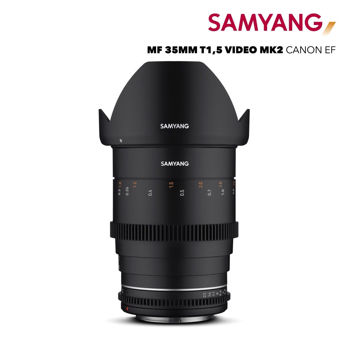 Samyang MF 35 mm 1:1,5 VDSLR MK2 für Canon EF