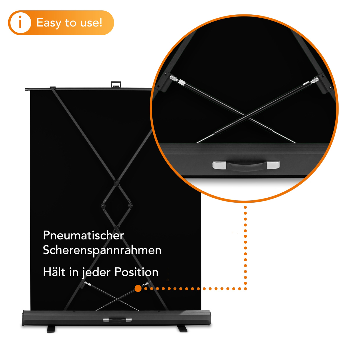 Walimex pro Roll-up Panel Hintergrund grau 155x200