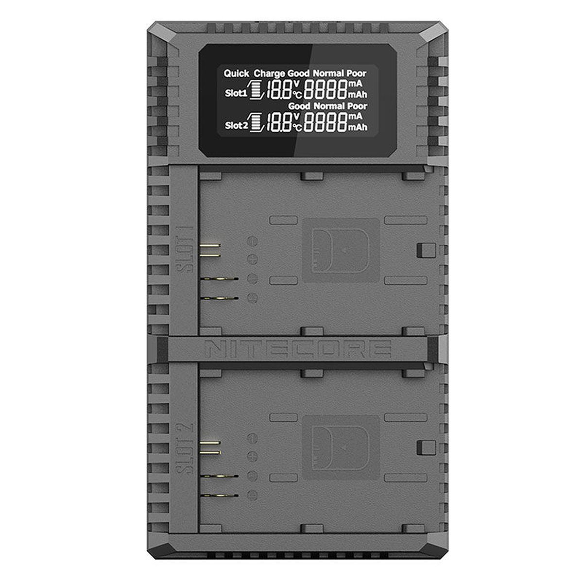 Nitecore UCN2 Pro Duales USB-Ladegerät für Canon LP-E6(N)