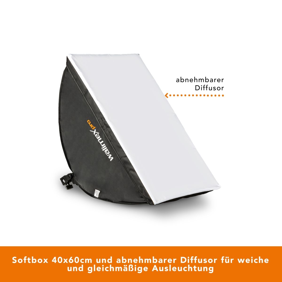 Walimex pro LED 60W Softbox 40 x 60 cm Bi Color Kit 1