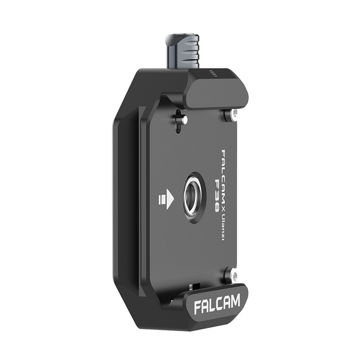 Falcam F38 Quick Release Bottom Plate 2270 - Falcam F38 Schnellwechselplatte, isometrische Ansicht von vorne