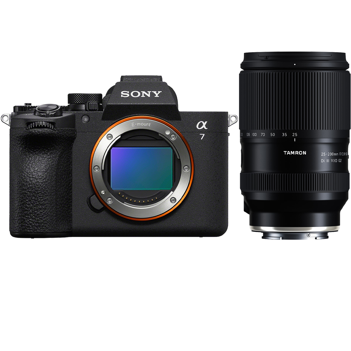 Sony Alpha 7V Gehäuse mit Tamron 25-200 mm 1:2,8-5,6 Di III VXD G2 FE
