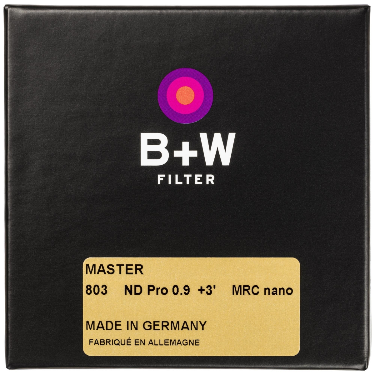 B+W Graufilter 46 mm ND 0,9 Master 
