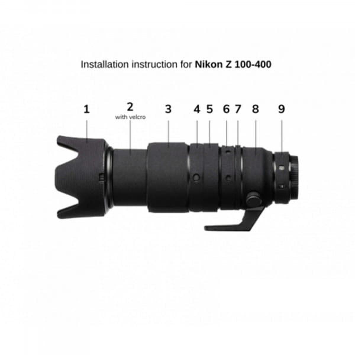 Easycover Lens Oak Objektivschutz für Nikon Z 100-400mm f/4.5-5.6 VR S - Schwarz