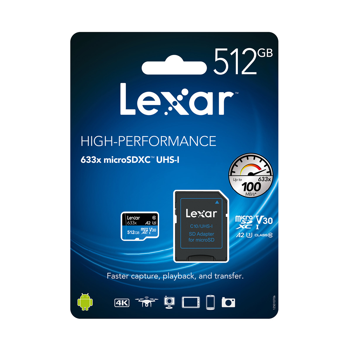 Lexar 512 GB Micro SDXC Blue 633x