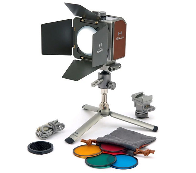  Mini Creator Kit	Hobolite Mini Leuchte mit Zubehör wie Farbfilter, USB-Kabel und Ministativ