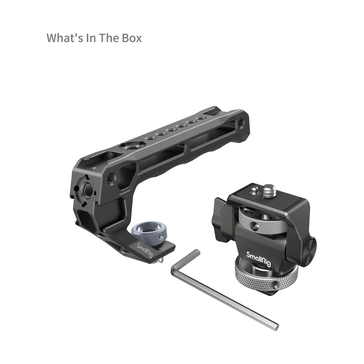 SmallRig 5322 Top Handle with Monitor Support Kit (Compatible with Cold Shoe) - Lieferumfang