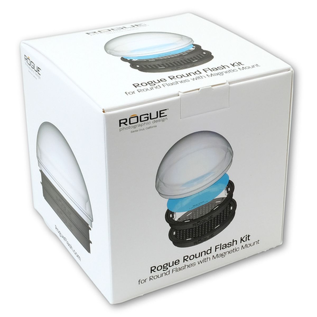 Rogue Round Flash Kit ohne Adapter (Gel Lens, Grid45, Dome + 3 Gel-Farben)