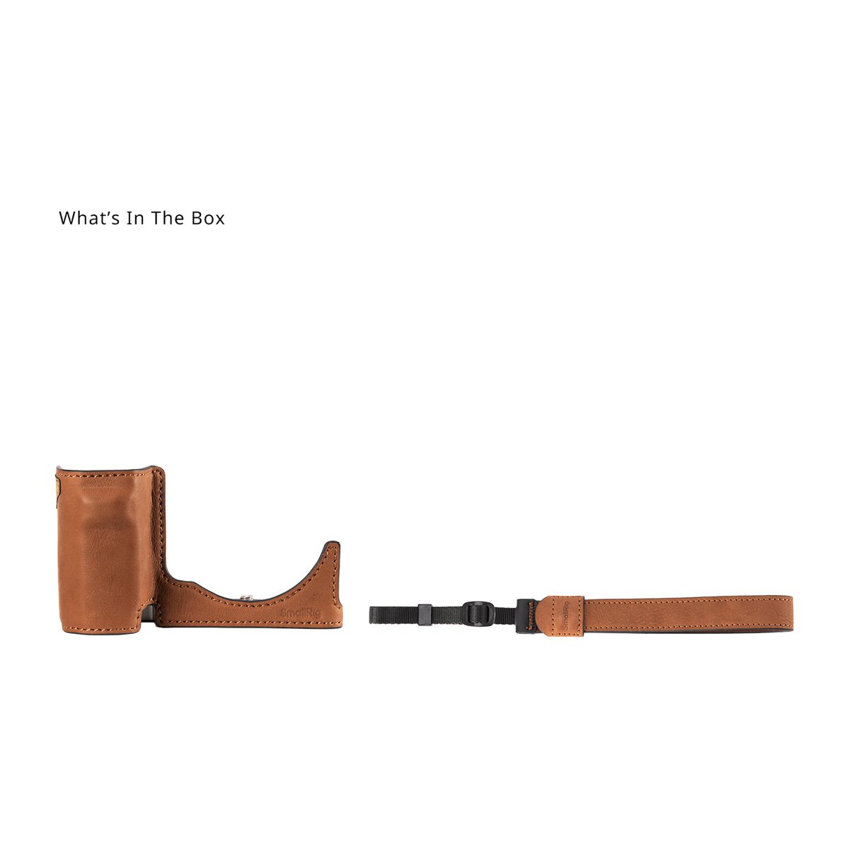 SmallRig 4889 Leather Case Kit (braun) für Sony ZV-E10 II - Lieferumfang