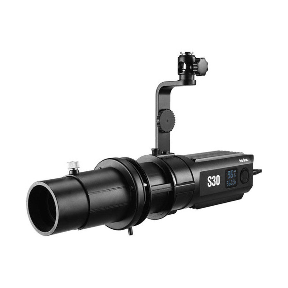 Godox Linse 60mm - Seitenansicht Godox S30 LED-Fokuslicht