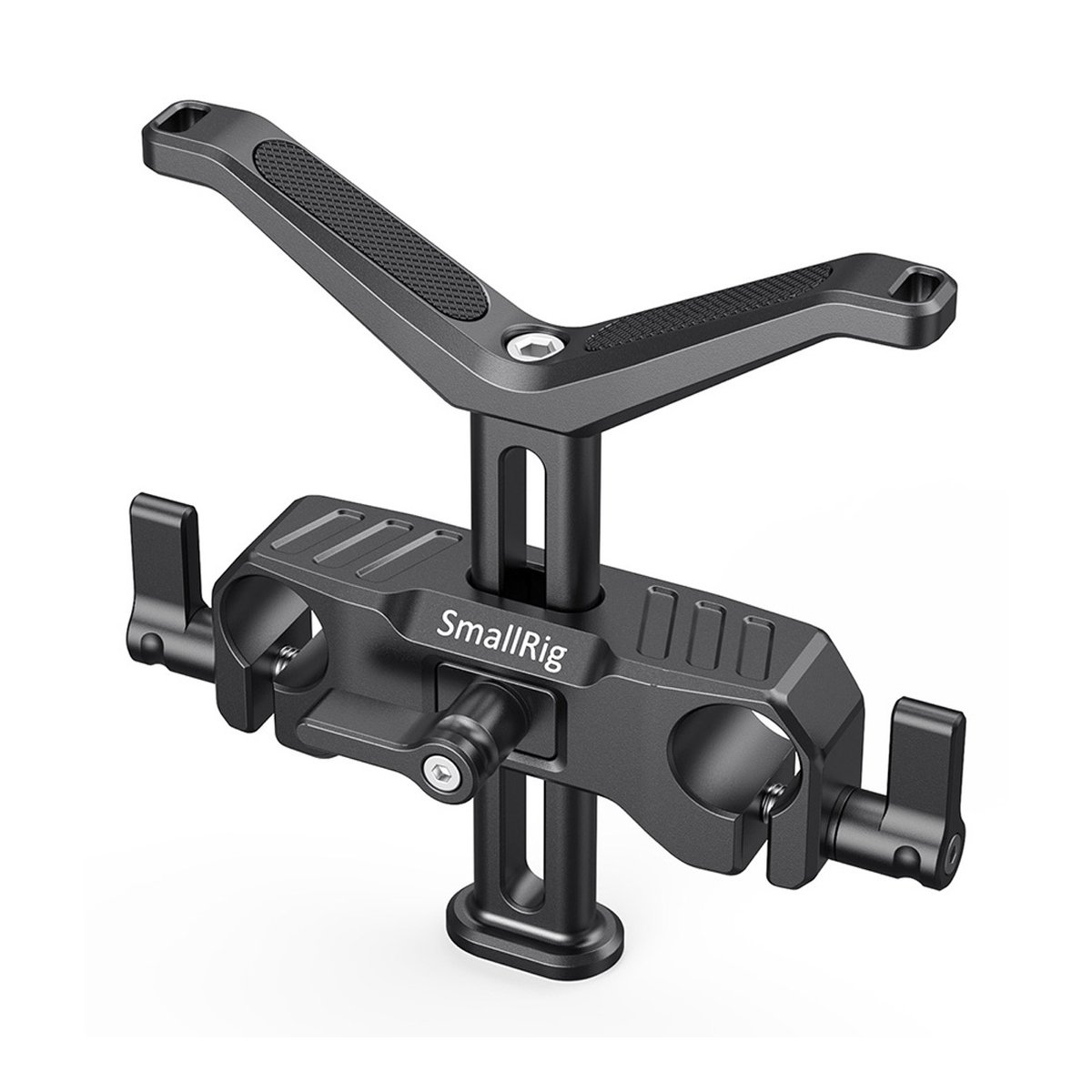 SmallRig 2681 LWS Universal Lens Support 15 mm - Produktansicht des SmallRig Kameragriffs mit Befestigungsklemmen