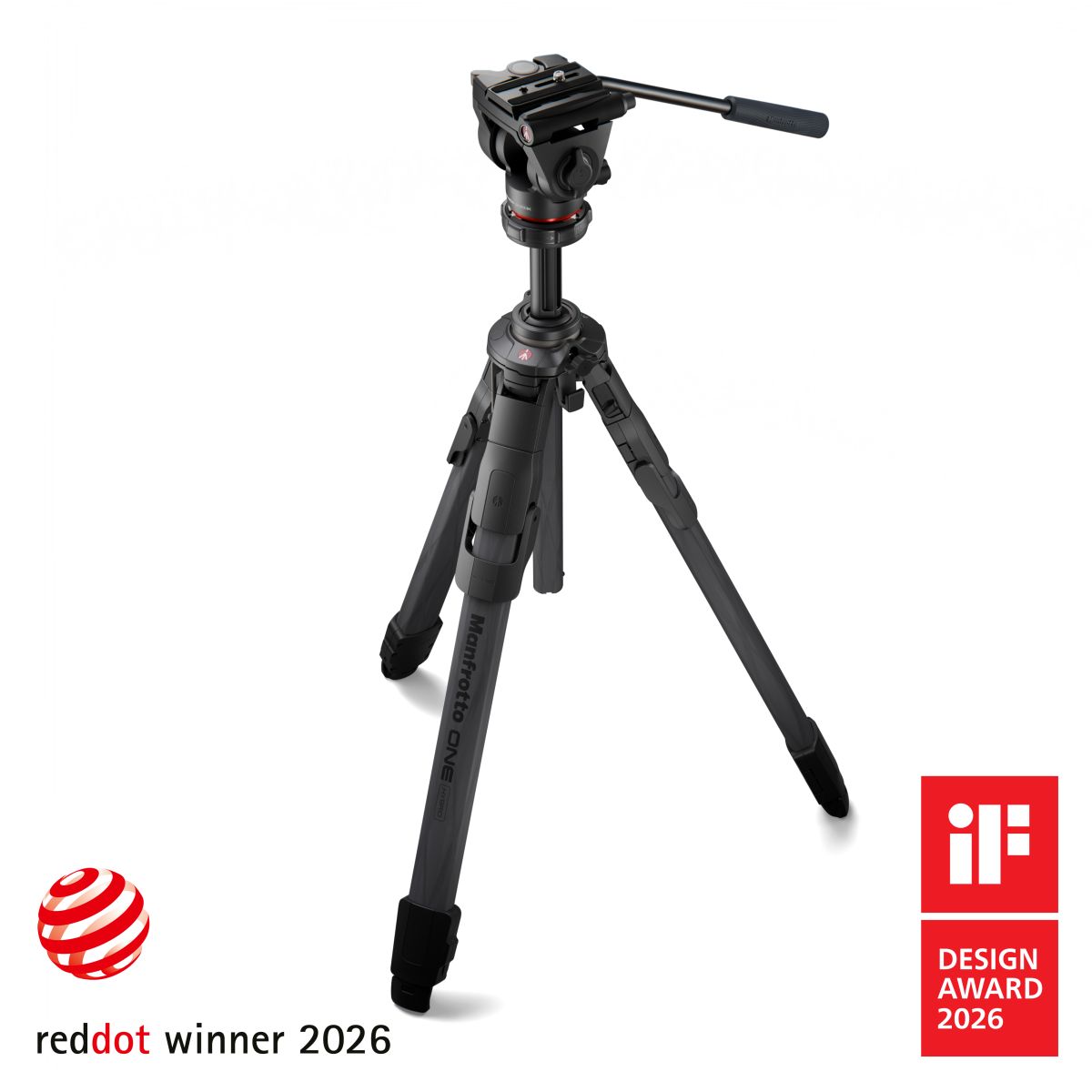 Manfrotto ONE Carbon Stativ mit 500X Fluid-Kopf