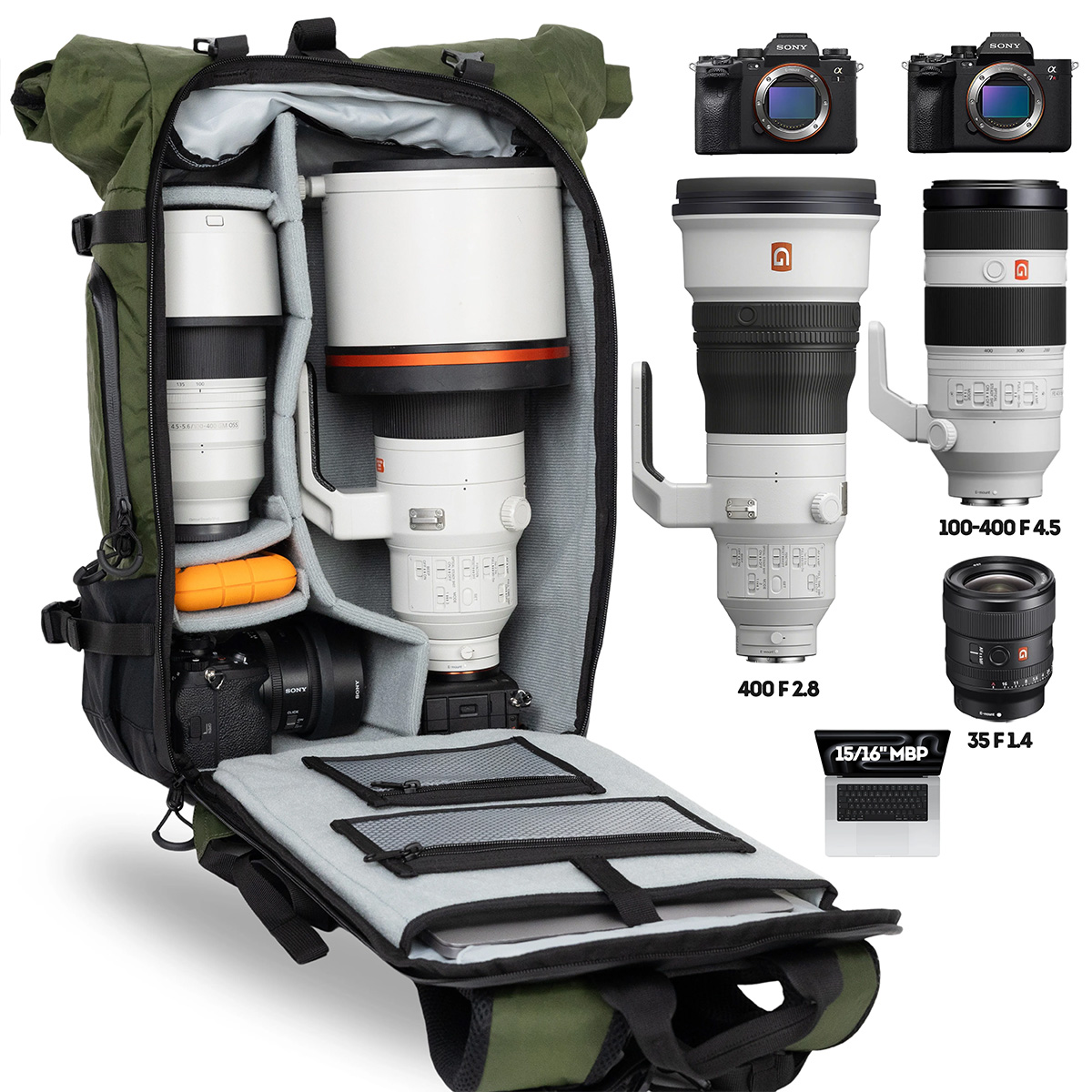 Compagnon Element Rucksack 30L Forest Green