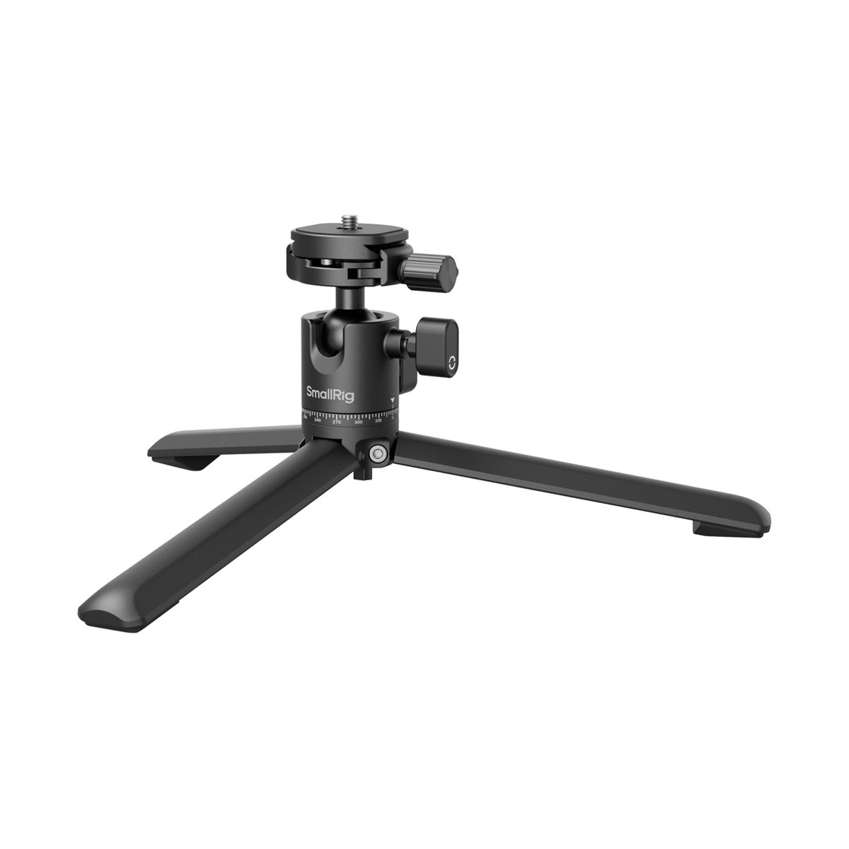 SmallRig 4630 Tischstativ aus Metall - Perspektivansicht des SmallRig Ministativs mit Kugelkopf