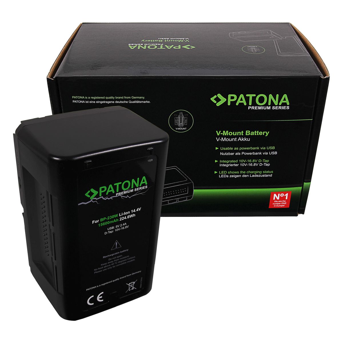 Patona V-Mount 225 Wh Premium Patona V-Mount 225 Wh Premium