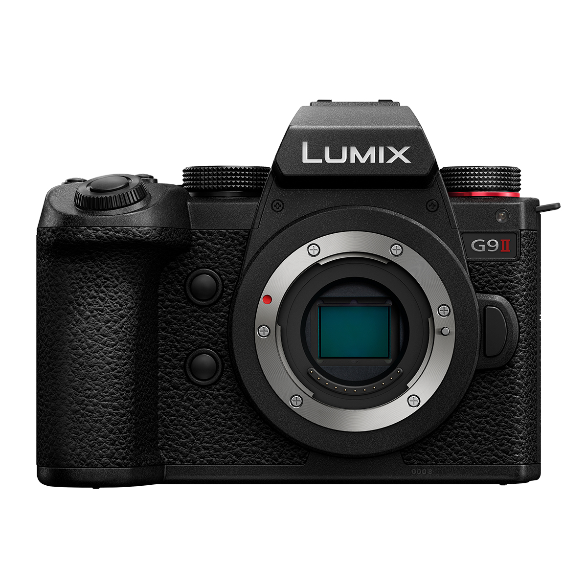 Panasonic Lumix DC-G9 II Panasonic Lumix DC-G9 II von vorne mit offenem Sensor
