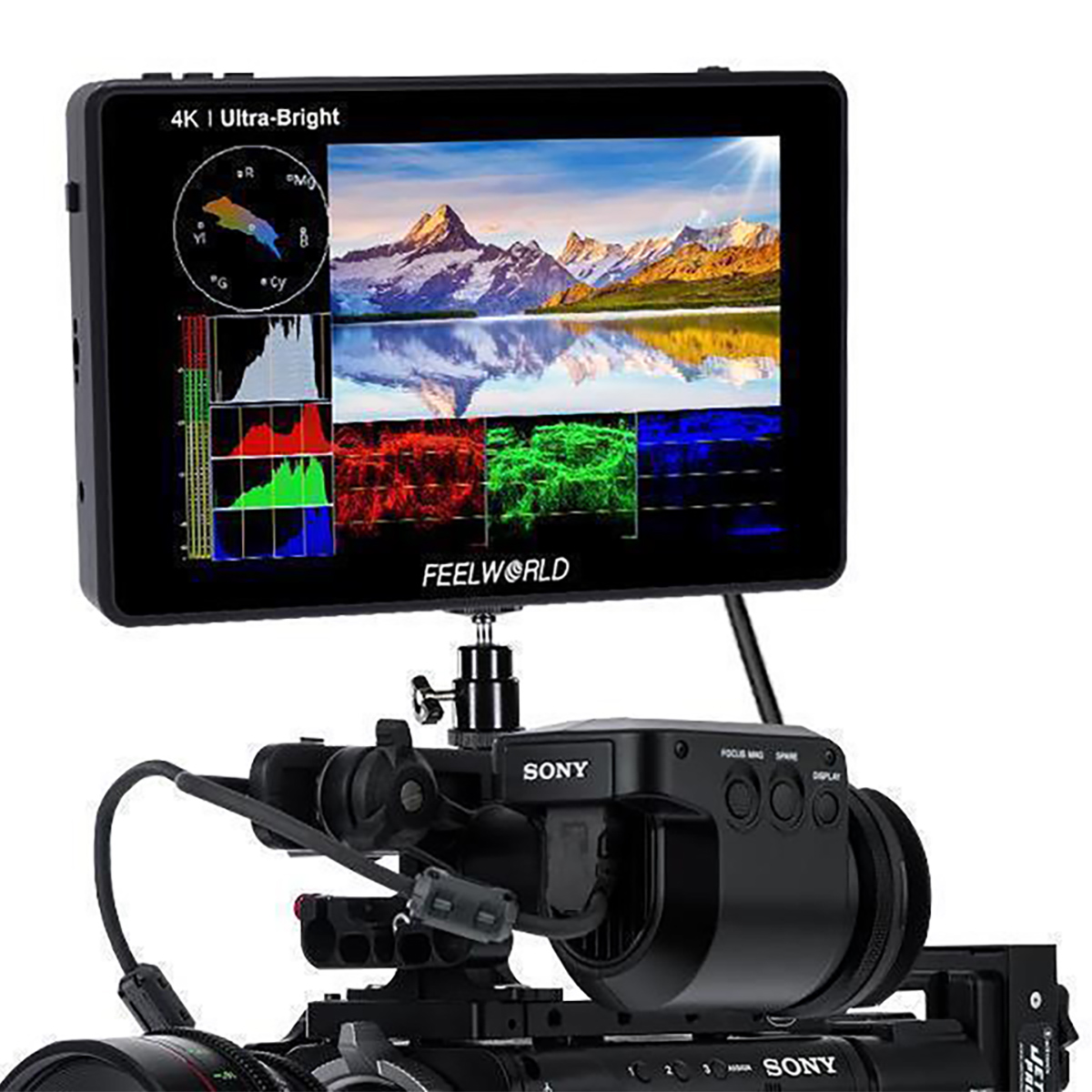 Feelworld 7" LUT7 Touch Monitor mit Scope