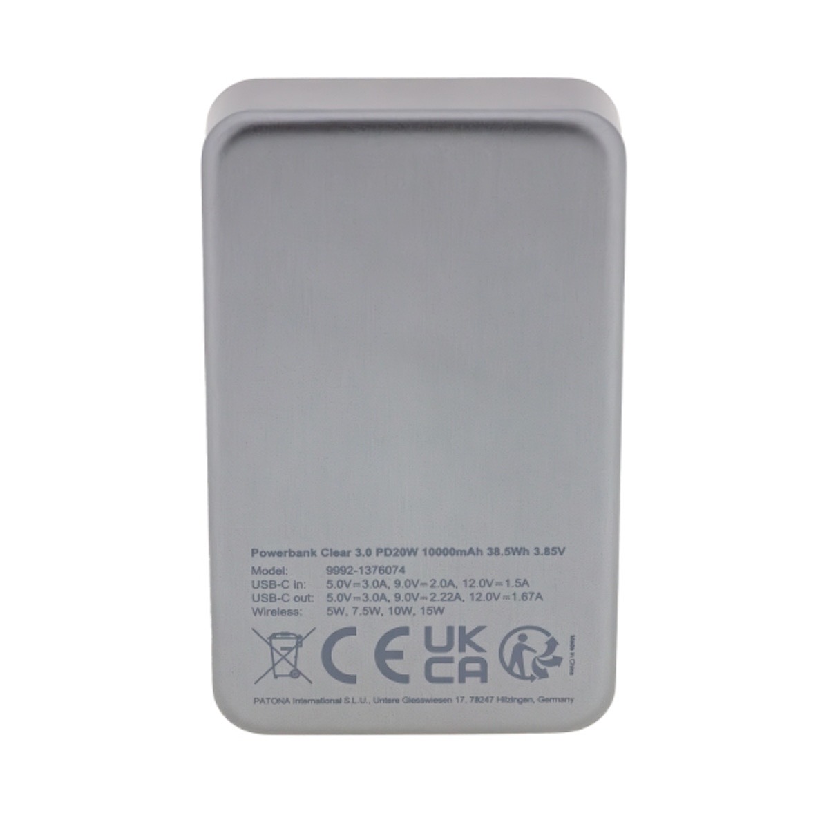 Patona Premium Powerbank Clear 3.0 PD20W 10.000MAH