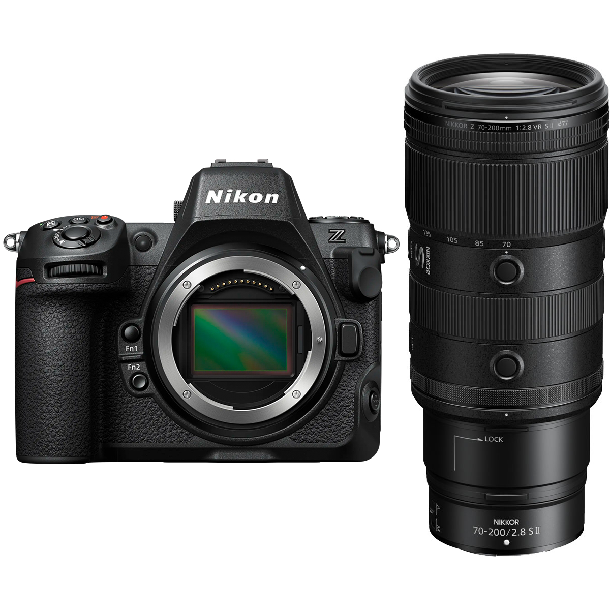 Nikon Z8 Gehäuse mit Nikon 70-200 mm 1:2,8 Z VR S II