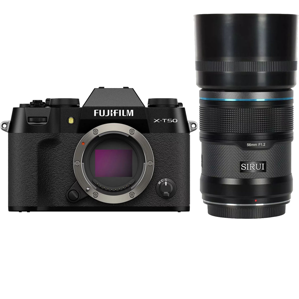 Fujifilm X-T50 Schwarz + Sirui 56 mm 1:1,2 Sniper AF Fuji X Schwarz
