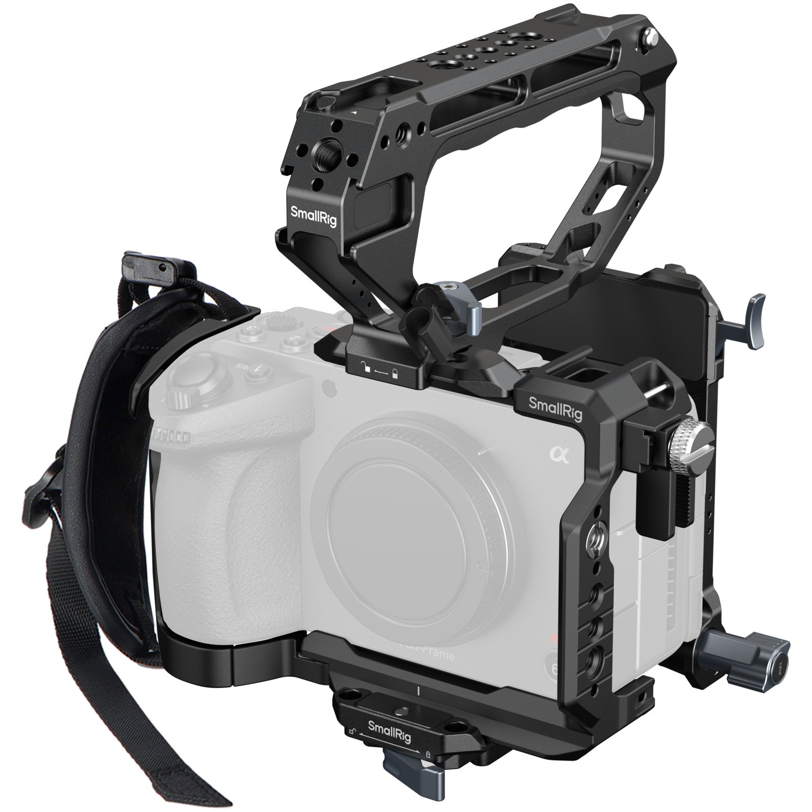 SmallRig 6779 "HawkLock" Handheld Cage Kit mit V-Mount Plate für Sony FX5