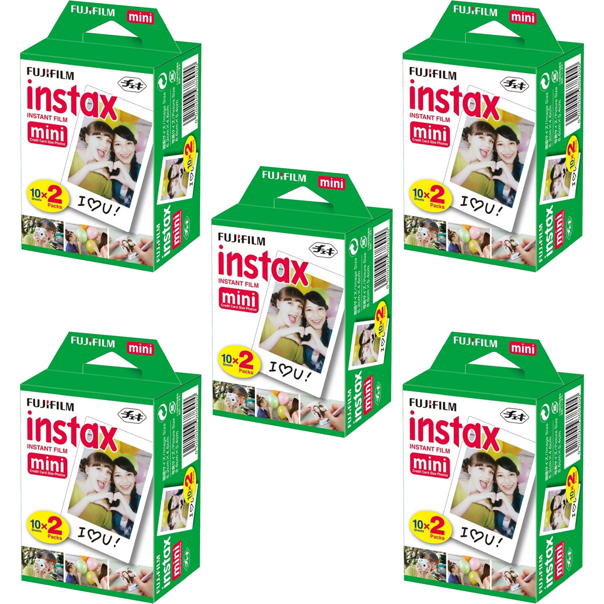 Fujifilm Instax Mini Film Doppelpack 5er Pack (100 Bilder) Fujifilm Instax Mini Film Doppelpack 5er Pack (100 Bilder)