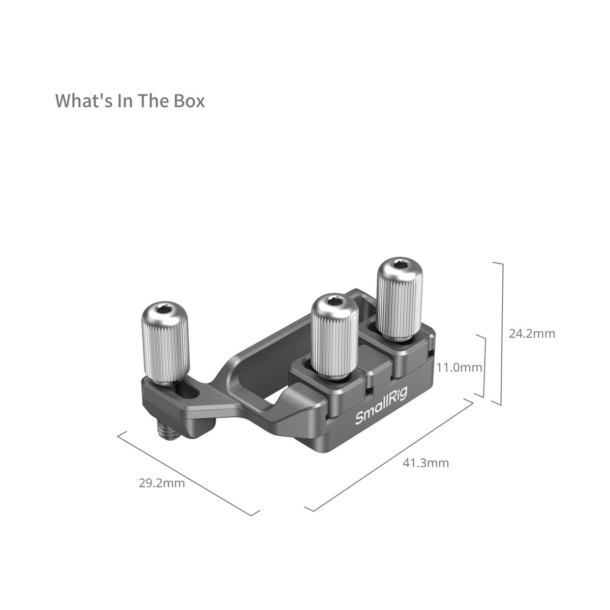 SmallRig 4829 USB-C&MULTI Cable Clamp für Sony FX3 / FX30 HawLock QR Cages - Lieferumfang: SmallRig Produkt mit Abmessungen