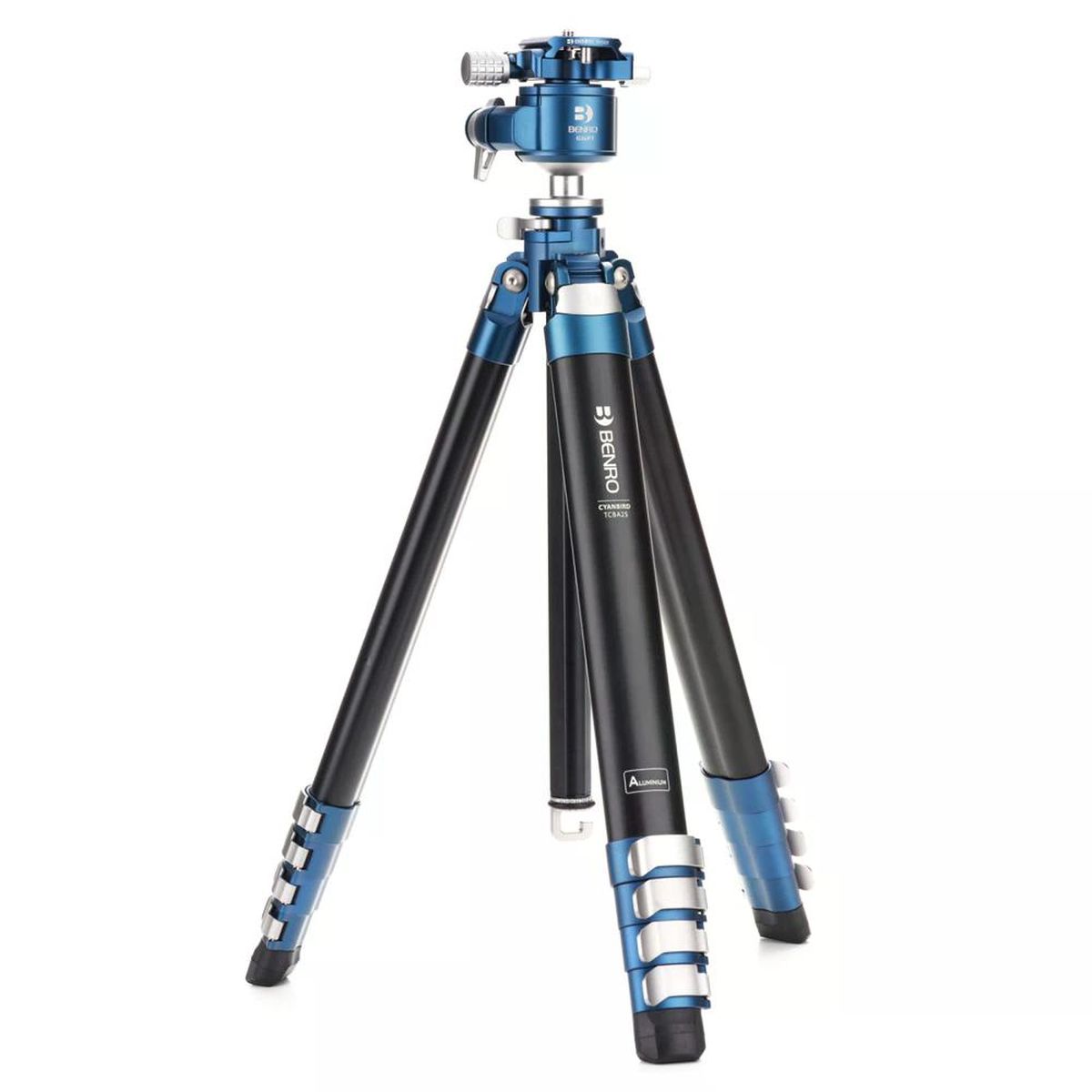 Benro CyanBird AL 2 Series 5-Sektionen Stativ mit G36PT Kugelkopf Gesamtansicht