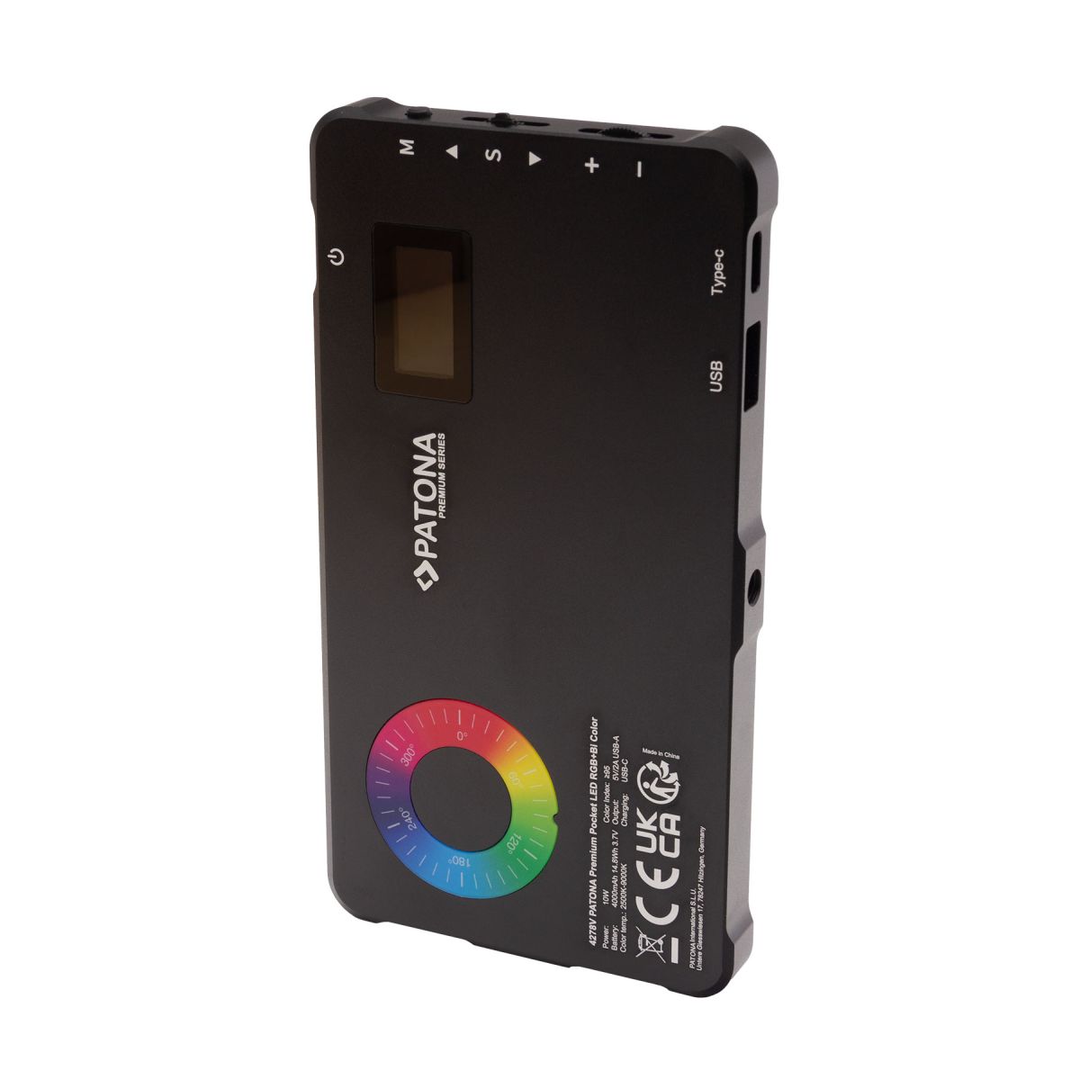 PATONA Premium RGB Taschen-Videolicht mit Powerbankfunktion