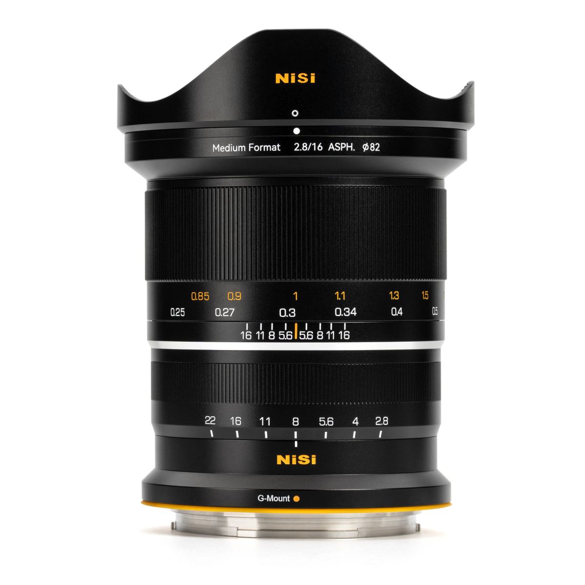 Nisi 16 mm 1:2,8 Asphärisch MF GFX-Mount Schwarz