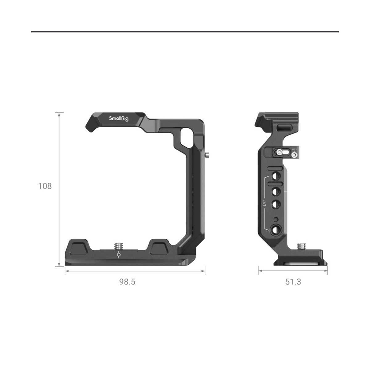 SmallRig 3639 Halb-Käfig für Sony Alpha 7 IV/Alpha 7S III/Alpha 1/Alpha 7R IV