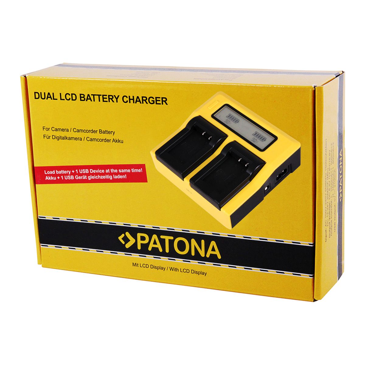 Patona Dual LCD Ladegerät VBN 260