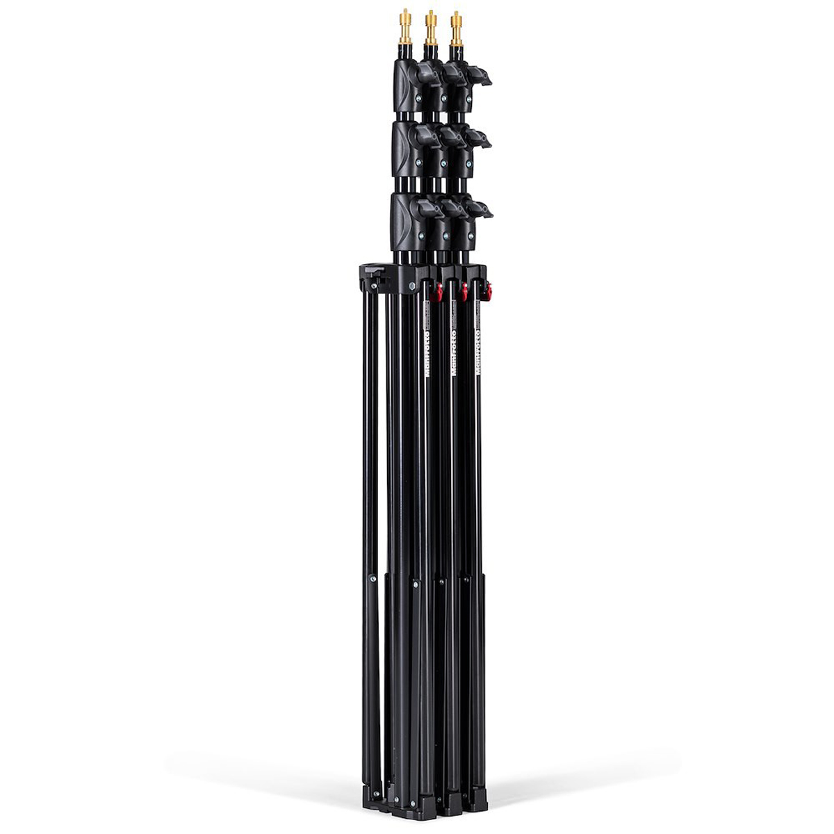 Manfrotto Master Aluminium Lampenstativ 3er Set mit Luftfederung schwarz