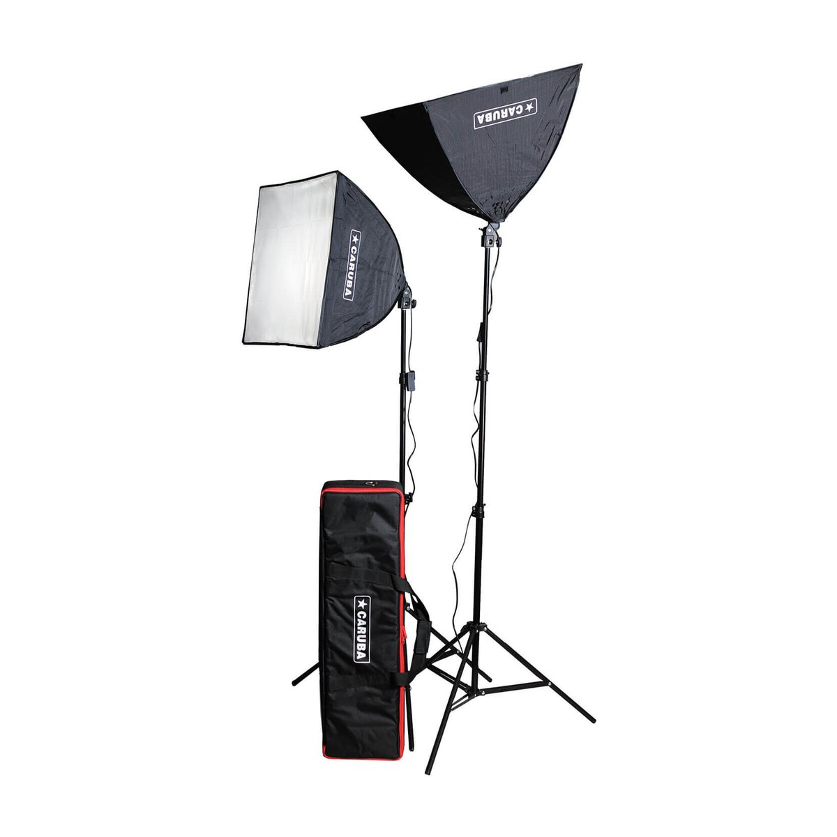 Caruba All-in-1-Licht-Set (Softbox / LED) - LIEFERUMFANG