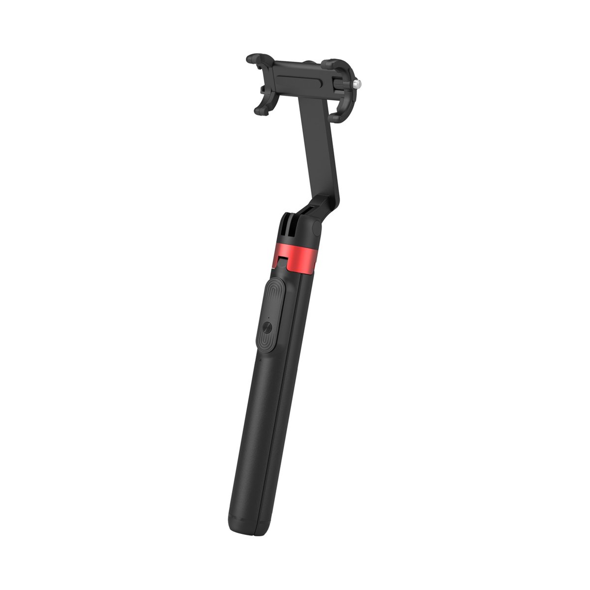 SmallRig 4729 ST-25 Pro schwarz Selfie Stick Stativ - Produktansicht eines schwarzen Selfie Sticks mit Smartphone-Halterung