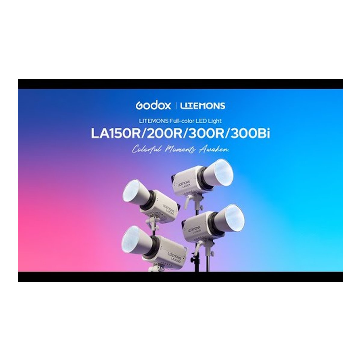 Godox Litemons LA300Bi Bi-color LED Video Light 3-light kit