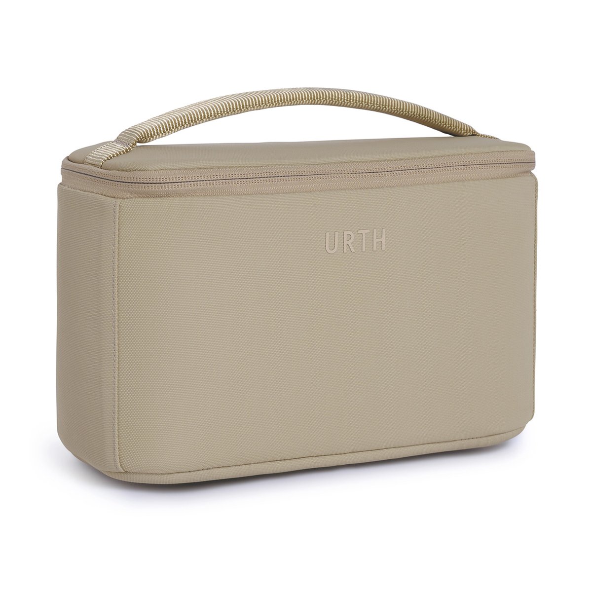 Urth Arkose 20L Rucksack + Kamera Insert  (Beige) - Frontansicht der beigen Aufbewahrungstasche mit Tragegriff