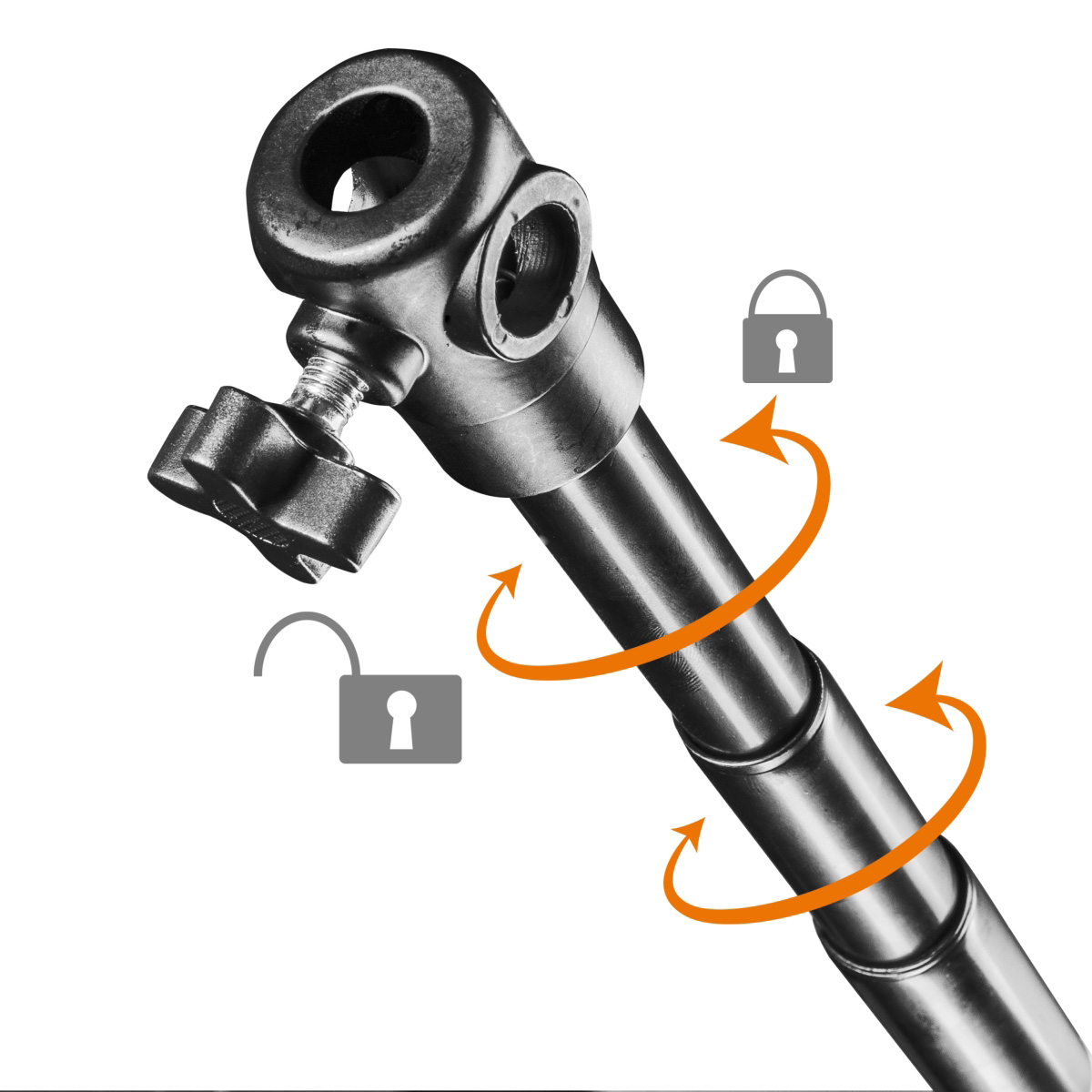Walimex pro Teleskop Hintergrundsystem 120-307 cm
