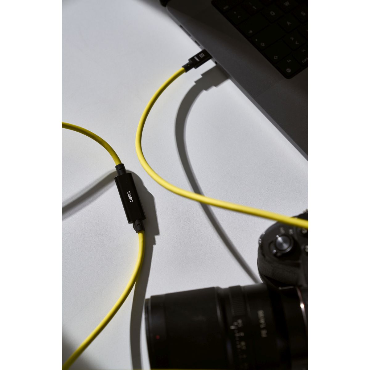 CobraTether USB-C zu USB-C (90°) 10 Gbit/s 10m  Gelb