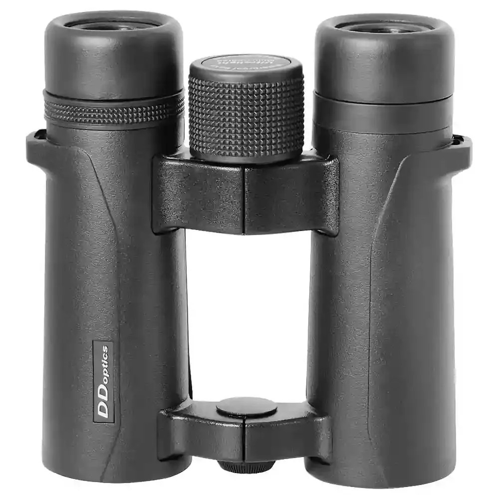 DDoptics 10x34 Ultralight Schwarz Frontalansicht