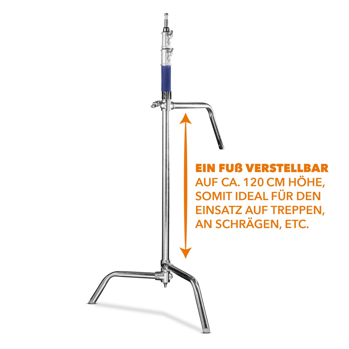 Walimex pro Lampenstativ mit verstellbarem Fuß, 320 cm