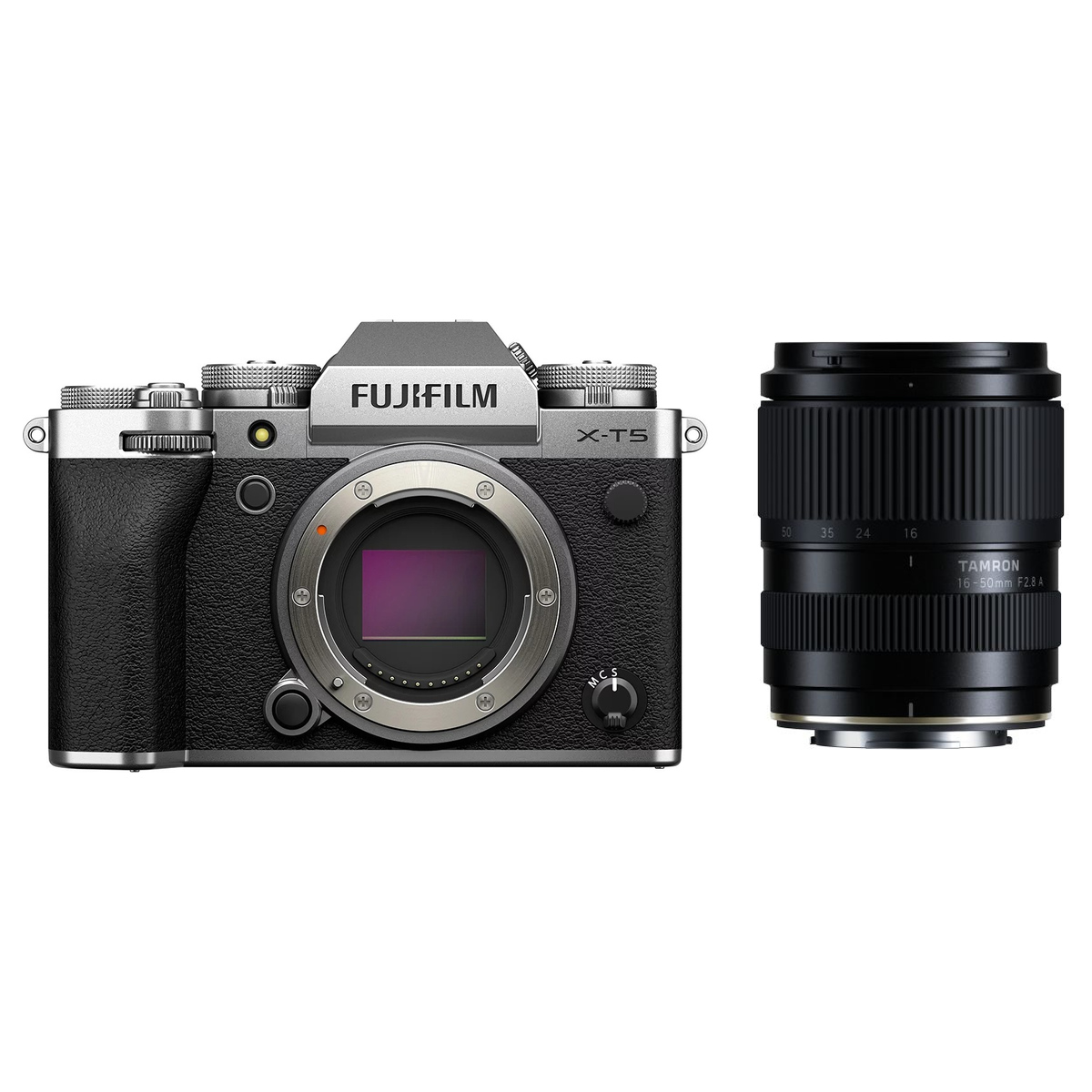 Fujifilm X-T5 Silber + Tamron 16-50 mm 1:2,8 A für Fuji X